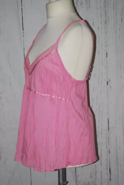 Nuevo con etiquetas, cuidado de la madre, maternidad, rosa, algodón, informal, top, chaleco, talla 16 (44) 3