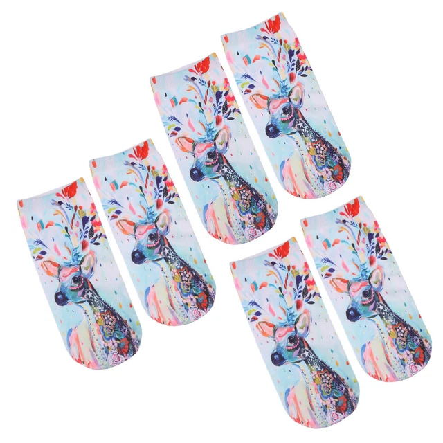 3 paia calze natalizie calze calde bambini scarpe natalizie