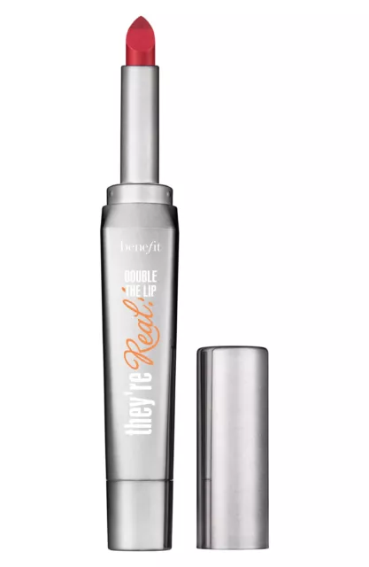 Benefit Cosmetics Theyre Real! Double The Lip Lipstick & Liner Ruthless Red 2