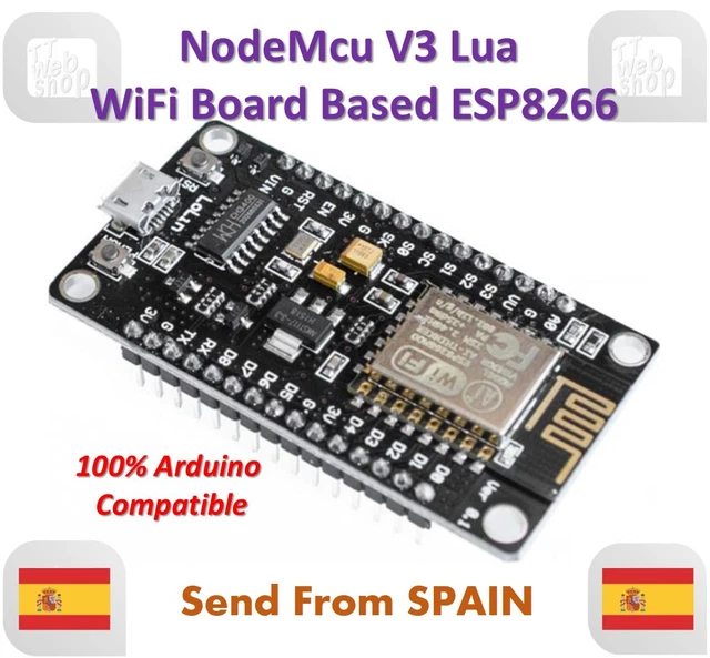 NODEMCU V3 LUA WeMos WiFi Wireless Module CH340 Development Board ...