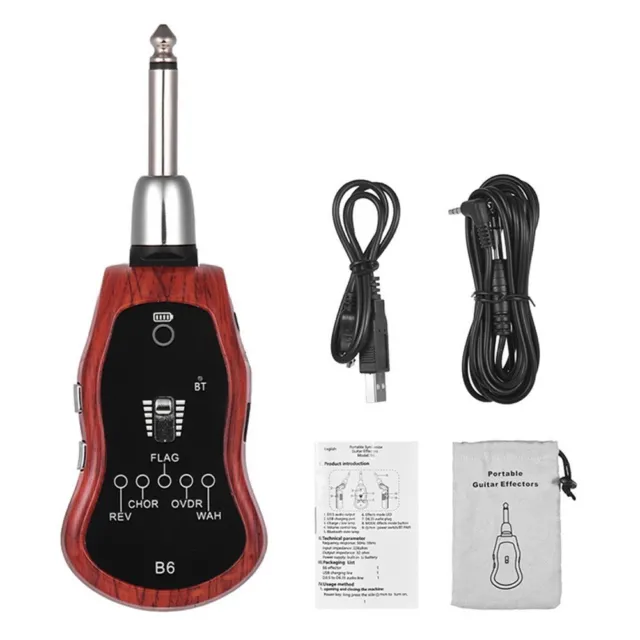 Guitar Headphone Amp Guitar Amplifier 8 Hours Standby 800mAh Battery Bluetooth