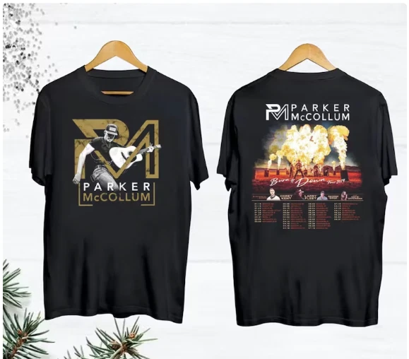 PARKER MCCOLLUM BURN It Down Tour 2024 Shirt 18.99 PicClick