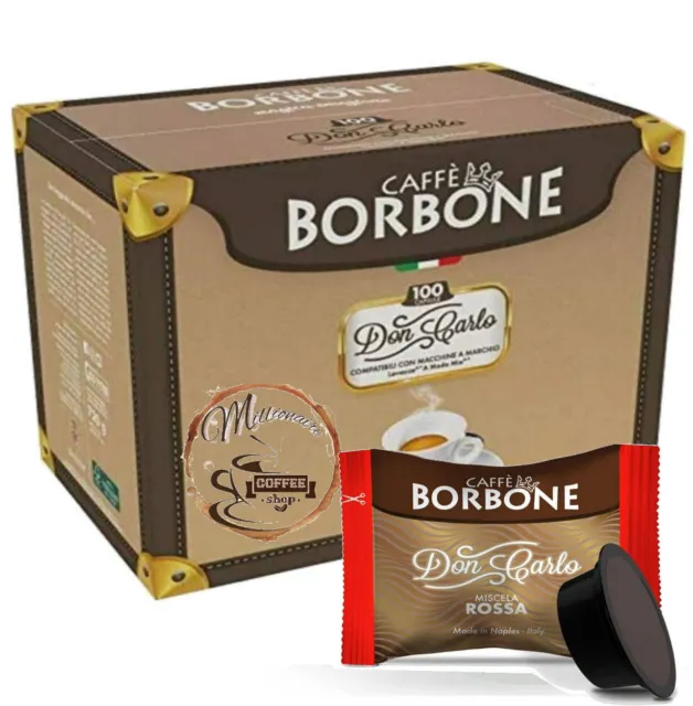 Capsule Caffè Borbone Don Carlo Miscela ROSSA Compatibili  A Modo Mio