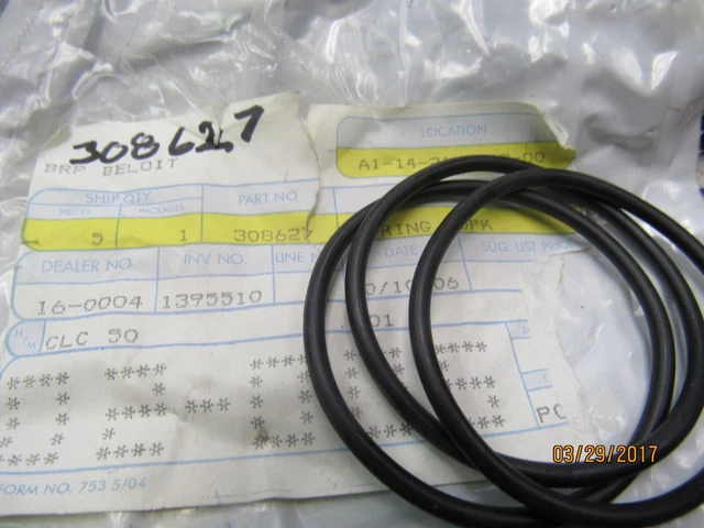 3 New  Omc Oem  Johnson Evinrude O'rings 308627