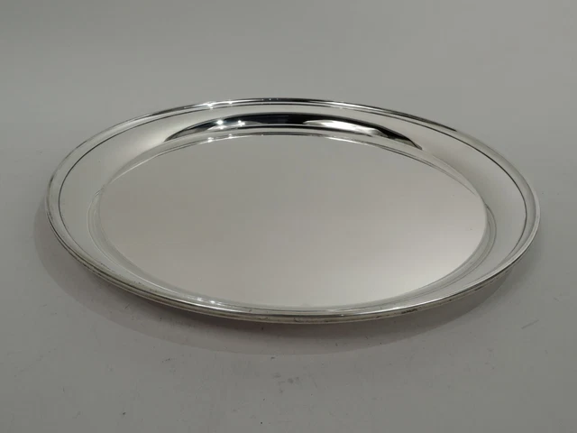 Stieff Vassoio 0100 Metà Del Ventesimo Secolo Moderno 14-Inch Diametro Americana