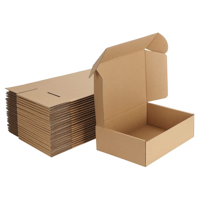 10x7x3 Inches Shipping Boxes Pack of 25, Corrugated Cardboard Box for...