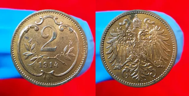 Austria 1914 2 Heller Coin