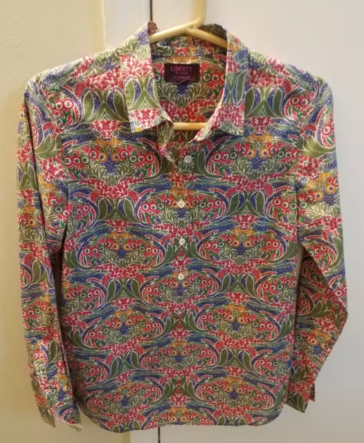 J. Crew Liberty of London Popover Shirt Blouse in Meg's Garden Floral - Size 4