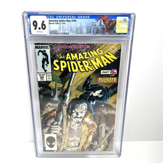 Amazing Spider-man #294 CGC 9.6 Kraven's Last Hunt DeMatteis Zeck Custom Label