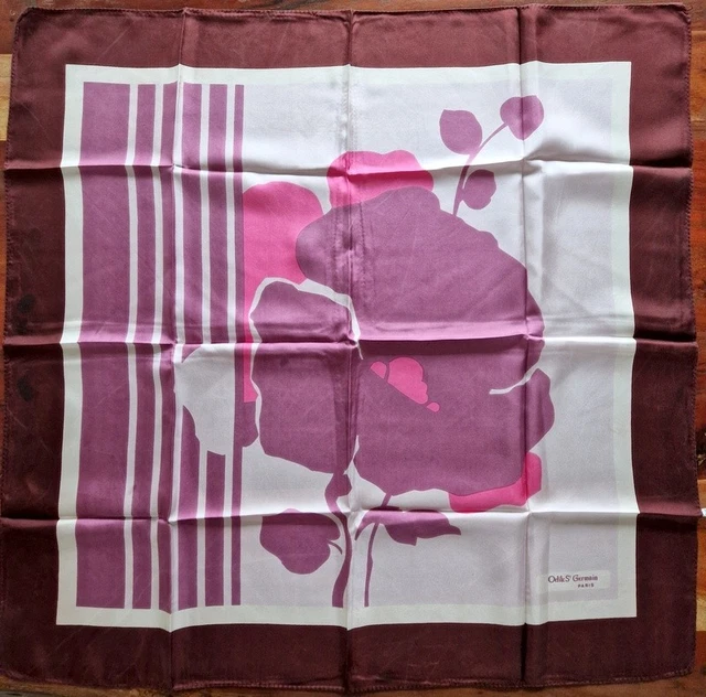 Foulard Carré En Soie Vintage Armine – Paris Tour Eiffel – Cadeau Femme – Fabriqué En France