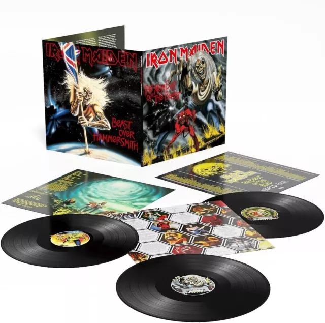 Iron Maiden - Nombre Of The Beast + Beast Over Hammersmith (2022) 3 LP Vinyl