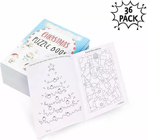 36 MINI LIBRI puzzle natalizi - Ottimi per la calza di Natale regalini e pr  EUR 21,10 - PicClick IT