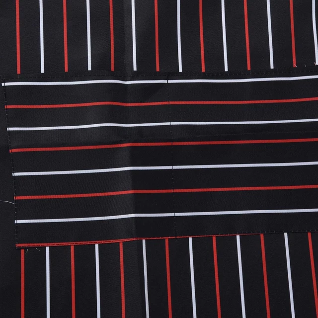 (red And White Strips)Bib Apron Fashionable Kitchen Aprons For Kitchen