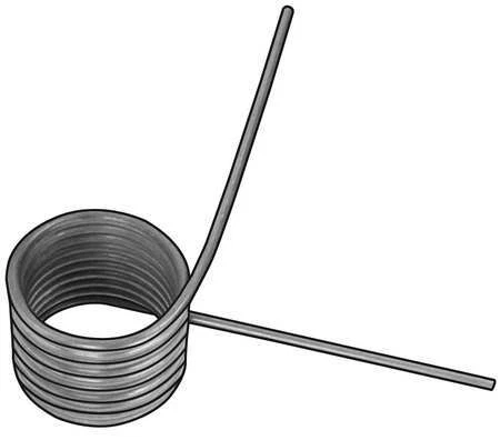 Zoro Select 3Hpl6 Torsion Spring,270 Deg,1.342 Od