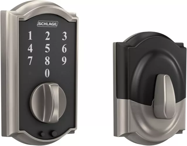 Schlage BE375 CAM 619 Touch Camelot Deadbolt, Electronic Keyless Entry Loc