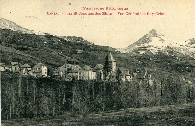 Map SAINT JACQUES DES BLATS General View and Puy Griou