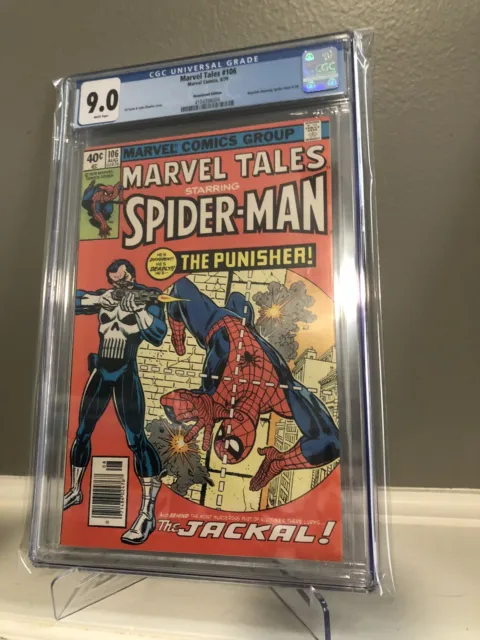 Marvel Tales # 106 CGC 9.0 (Amazing Spider-Man 129) Red Cover Punisher 1st App