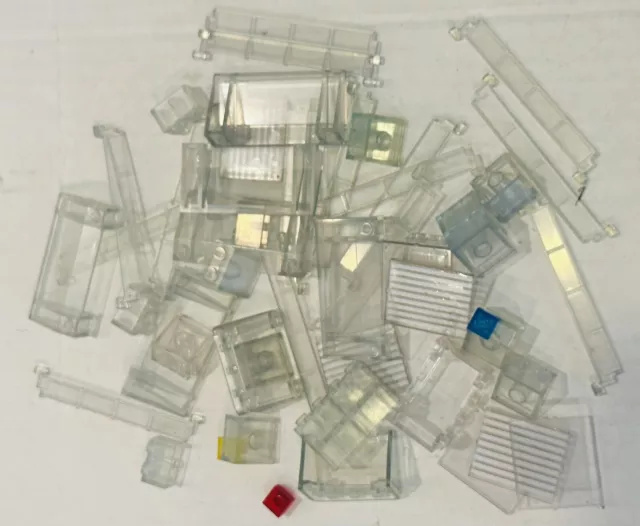 Lego Lot Of Transparent Clear Window Pieces Windshield Parts Building Pcs
