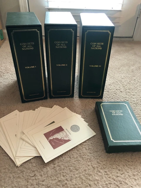 Coin Sets of All Nations Franklin Mint - 48 Coin Sets See detailed descriptions