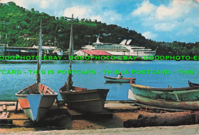 L278062 W. I. St. Lucia. Fishing Boats Docked in Castries Harbour. International