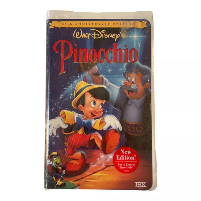 Sealed Disney Pinocchio Vintage VHS