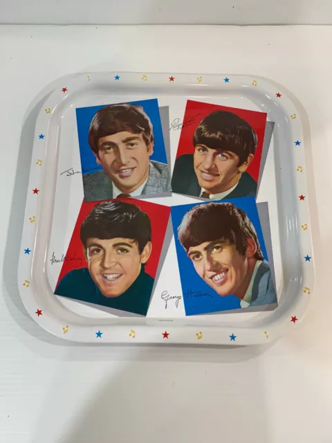 Vintage 1964 Beatles Made In England Metal Serving Tray - Worcester Ware