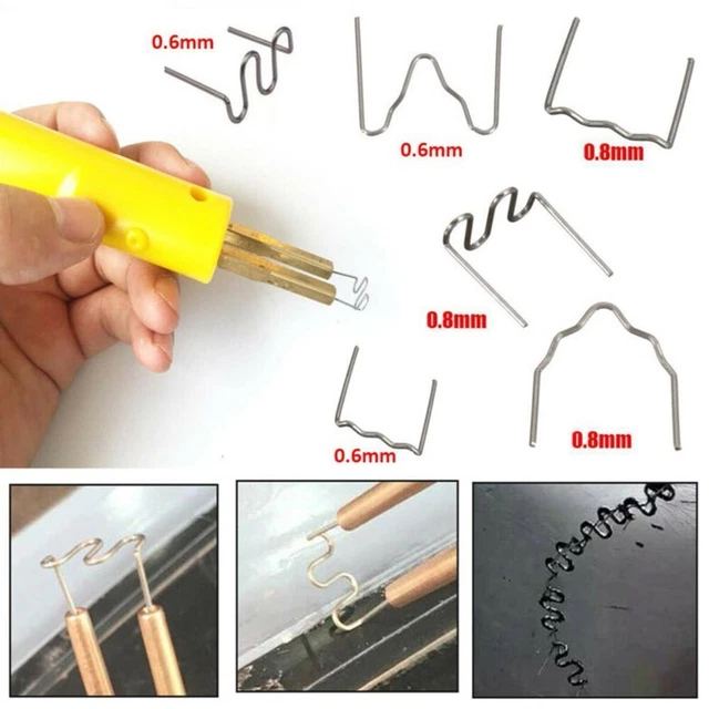 0.6/0.8mm Chaud Agrafes for Pare-Choc Agrafeuse Réparation Kit de Haute Qualité
