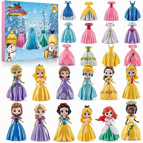 ADVENT CALENDAR FOR Girls Princess Deformation Toy 24 Days Countdown  Calendars $48.44 - PicClick