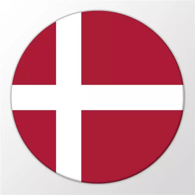 HUURAA! Kühlschrank Magnet Denmark Dänemark Flagge Europa Flag Magnettafel White