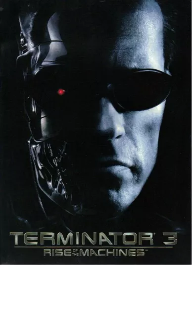 Movie Brochure Terminator 3 Cast Arnold Schwarzenegger/Nick Stahl/Claire Danes J