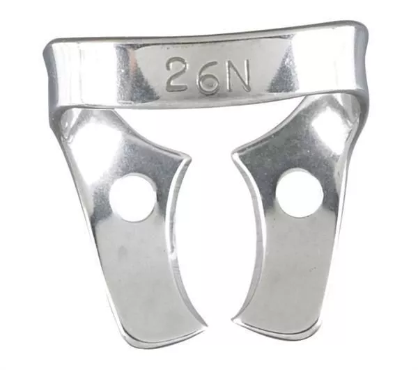 Rubber Dam Clamps #26N For Upper Molars Tempered Stainless Pack of 2