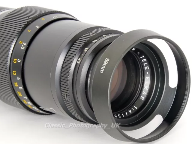 LEICA Summicron-M 2/50mm fit 39mm Metal Vented Lens Hood E39 for ELMAR-M 2.8/50
