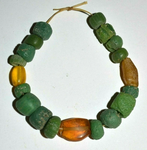 Rare Ancient Glass Excavated Dig Beads Afghanistan Trade Circa 1000 Years Old