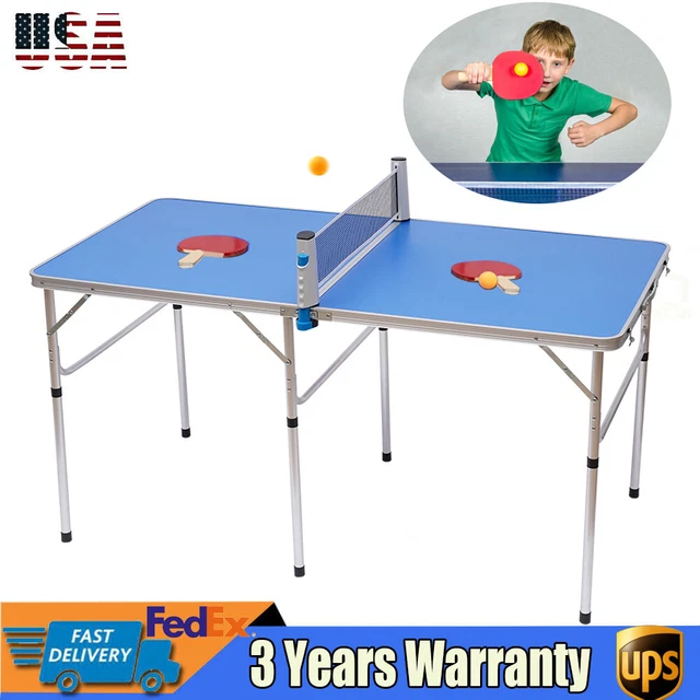 FOLDABLE PING PONG Table with Net Indoor Outdoor Tennis Table Ping Pong