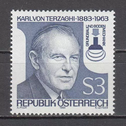 Österreich 1983 - MiNr 1753 - 100. Geburtstag von Prof. Dr. Karl von Terzaghi