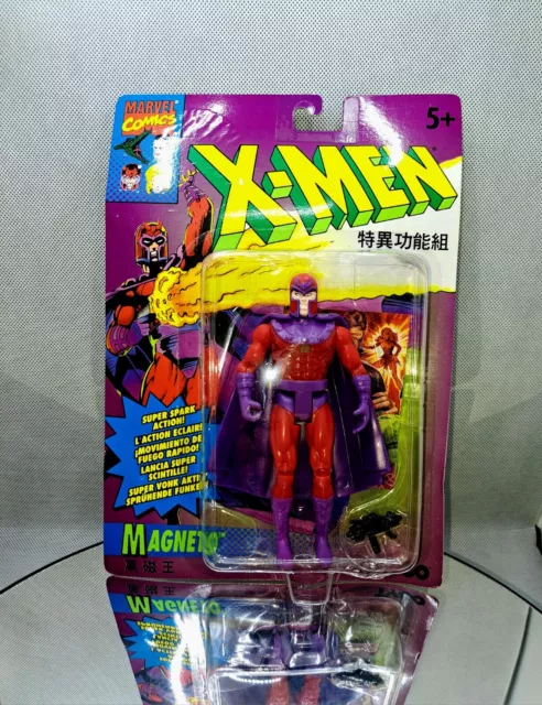 Marvel X-Men Animated Super Spark Action MAGNETO 特異功能組 ToyBiz 1993 Mint On Card