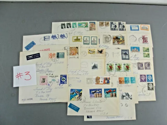 Lot 21 Circ Envelopes 📮 International Airmail Par Avion Postage Stamp 1978-1981