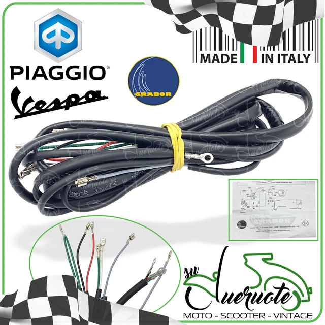 Impianto Elettrico Vespa 50 Special 1969-1980 Fili E Cablaggio Completo Piaggio