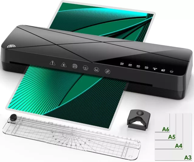 Laminator Machine A3. Hot and Cold Thermal Laminator 13 Inches. 6 Modes. 11 Film
