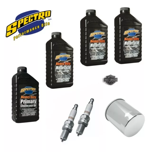 Kit Tagliando Harley Davidson Xl Sportster 883 - 1200 Spectro Filtro Cromato