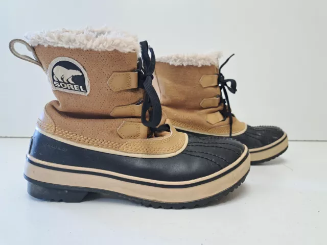 Sorel Tivoli Winter Short Boots Women's Size 6.5 Waterproof Fur Lined Snow Rain