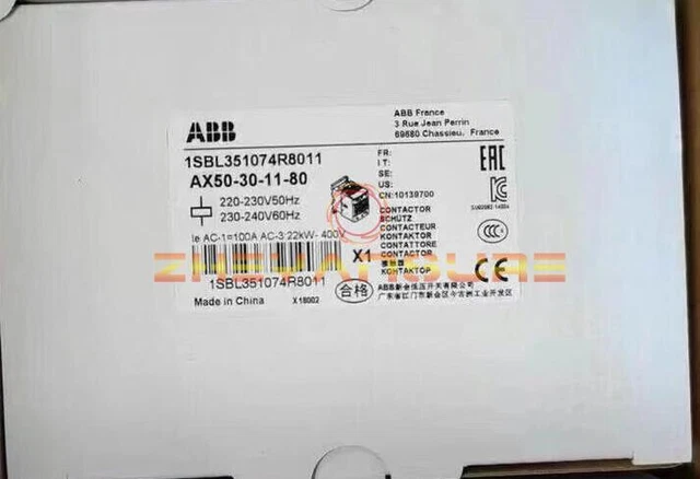 1 PZ Nuovo ABB AX50-30-11-80 Contattori a blocco AC 220V-230V