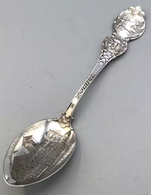 Jacksonville, Florida Souvenir Spoon, Sterling Silver, 5"