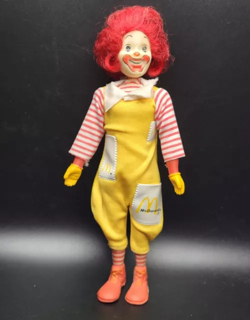 Vintage 1976 Remco Ronald Mcdonald Doll Action Figure Moving Head  8"