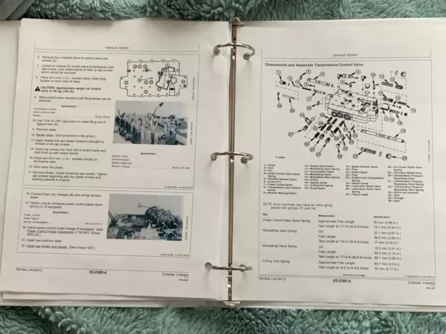 John Deere 445 455 TM1517 lawn garden tractor service & parts manual binder 3