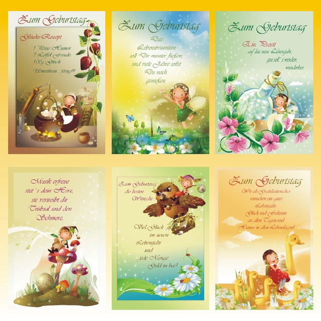 Biglietto Di Auguri Di Compleanno | Card Con Messaggio | Ideale Per Ogni Occasione | Formato Standard