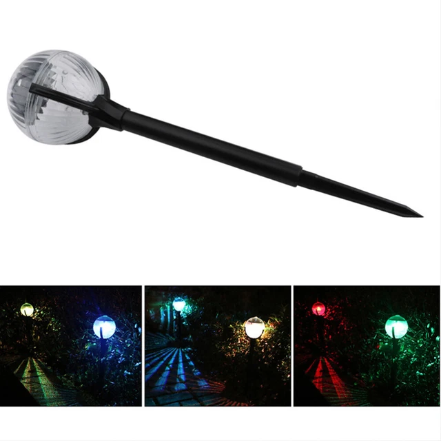 4 pièces / LED alimenté solaire lumière colorée solaire IP44 panneau 7