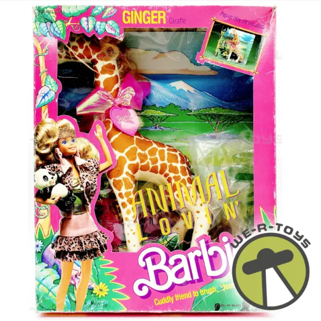 Animal Lovin' Barbie Ginger 12" Plush Giraffe 1988 Mattel 1395