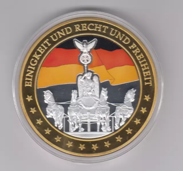 Deutschland Gigant Medaille Einigkeit und Recht und Freiheit 70 mm