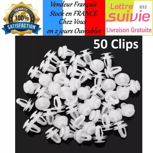 COFFRET DE 192 AGRAFES CLIPS PLASTIQUE DE FIXATION GARNITURES DE CARROSSERIE